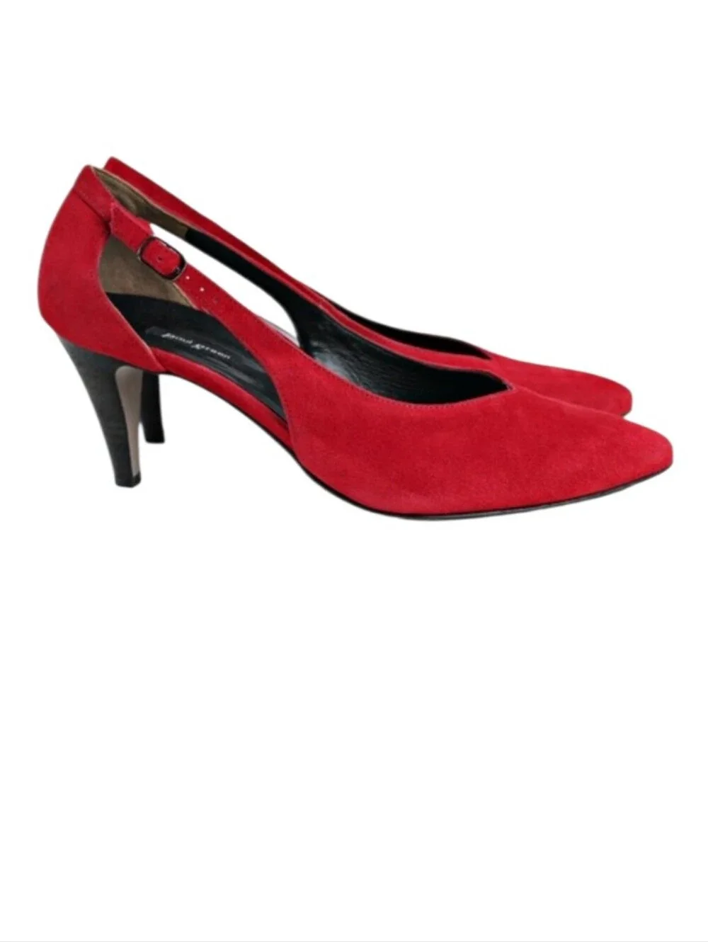 Paul Green Sophia red suede heels size 6